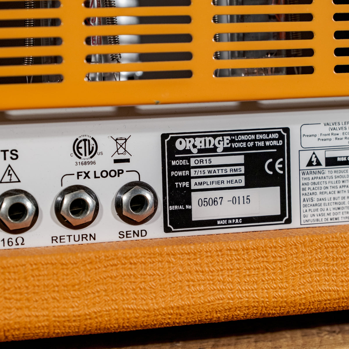 Orange OR15H 15 Watt Tube Head