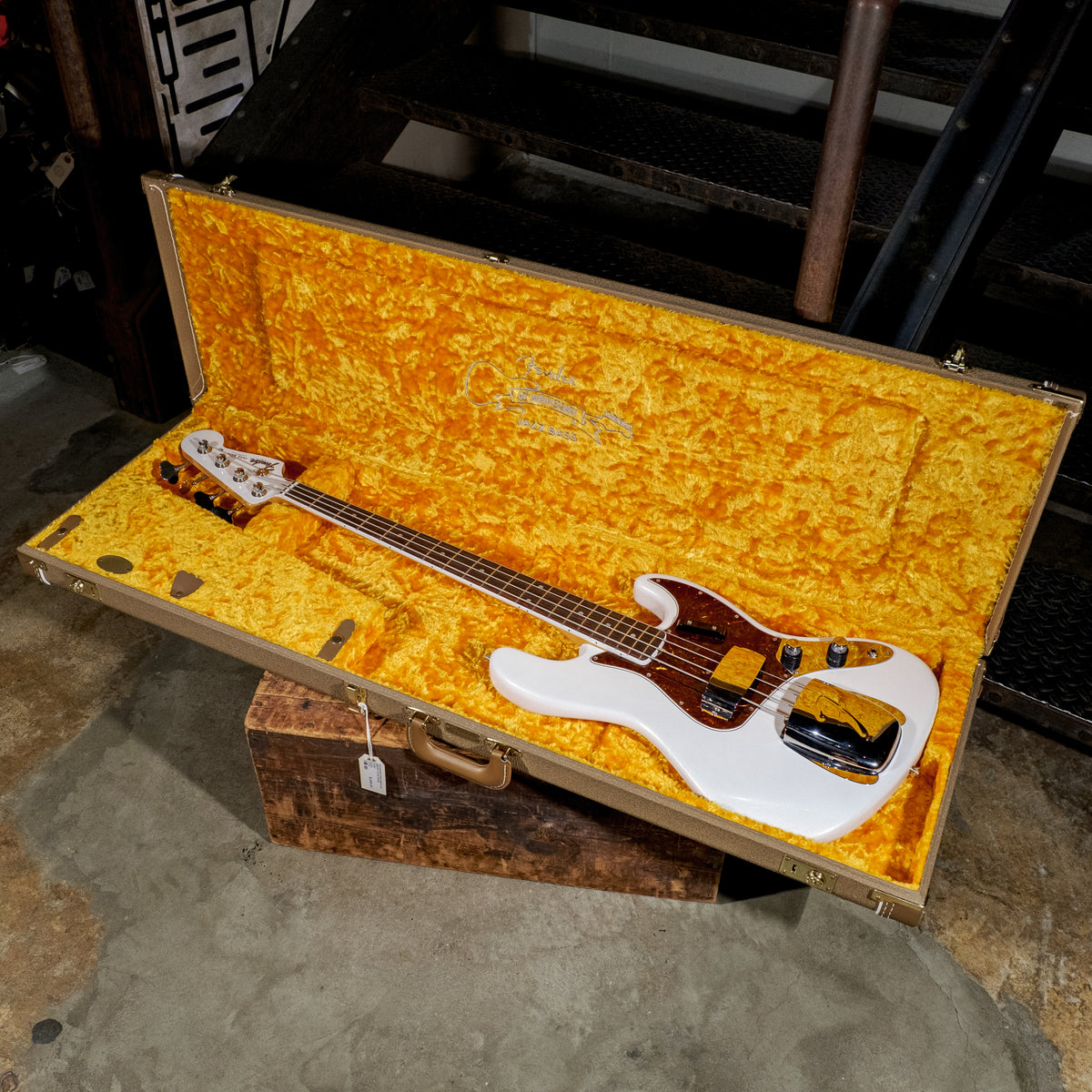 Fender 2020 60th Anniversary Jazz Bass Arctic Pearl With OHSC - Used