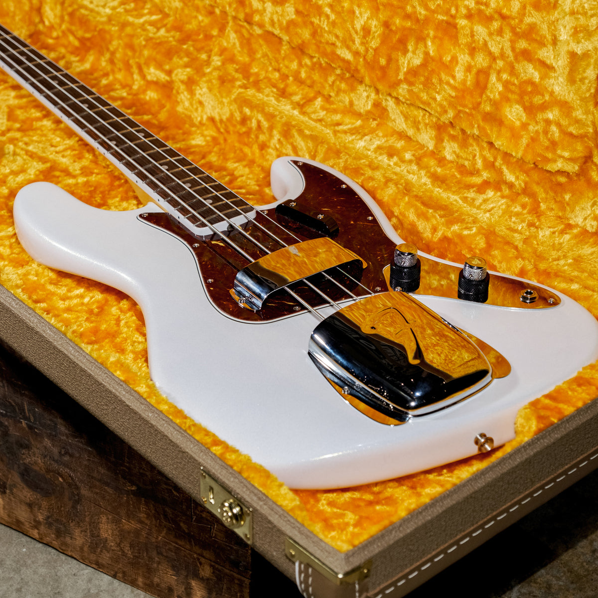 Fender 2020 60th Anniversary Jazz Bass Arctic Pearl With OHSC - Used