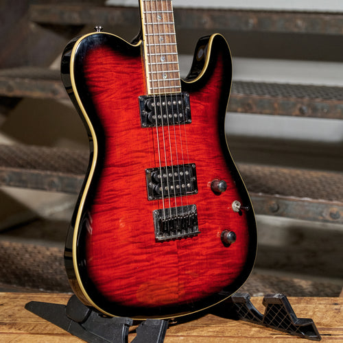 Fender Custom Telecaster FMT HH, Black Cherry Burst With HSC - Used