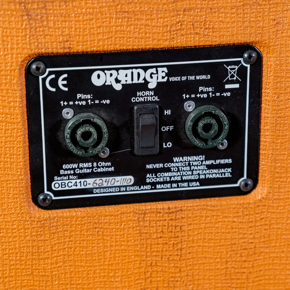 Orange OBC410 Cabinet - Used