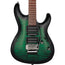 Ibanez Kiko Loureiro Signature 6 String Electric Guitar, Transparent Emerald Burst