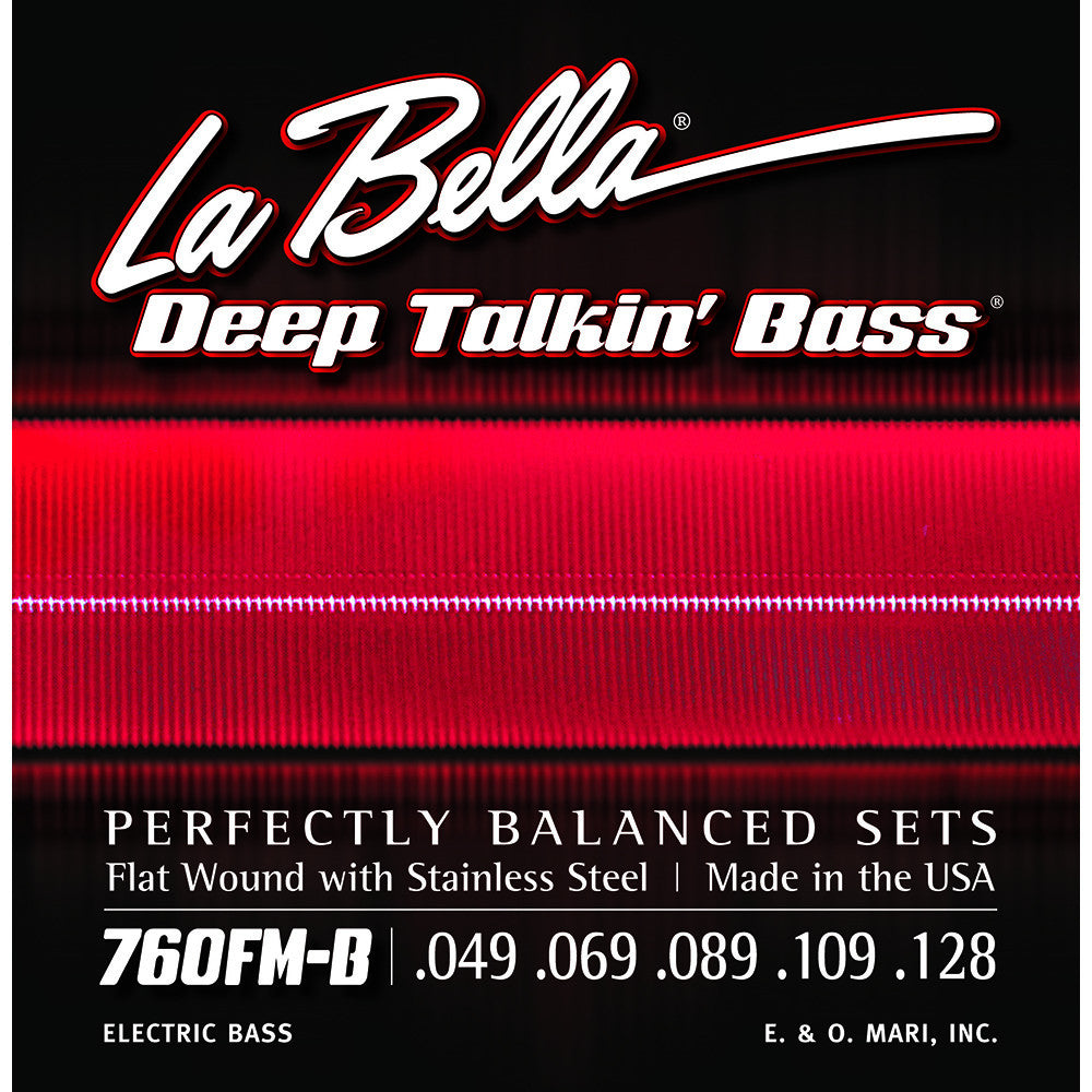 La Bella .049-.128 Deep Talkin' Bass Extra Long - Stainless Steel Flat Wound Low