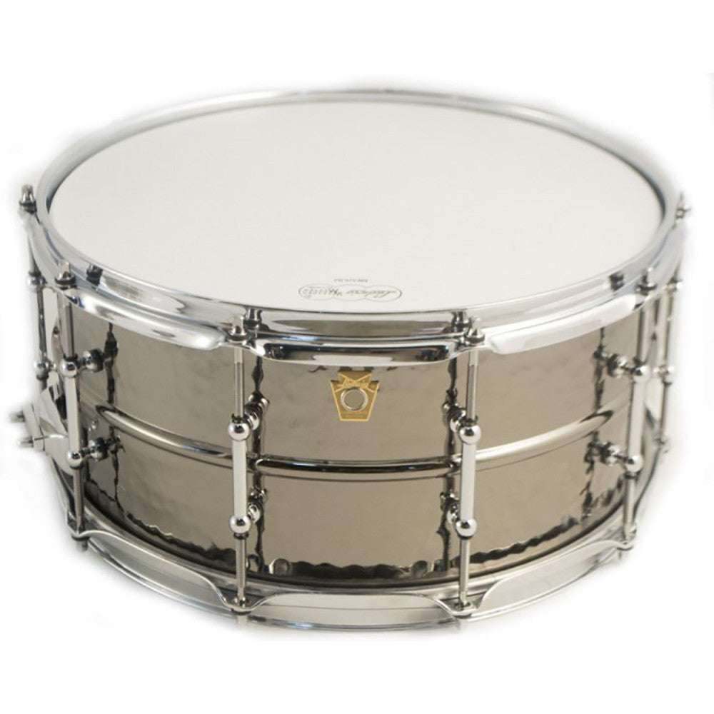 Ludwig 6.5x14" Black Beauty Brass Hammered Shell Snare - Tube Lugs