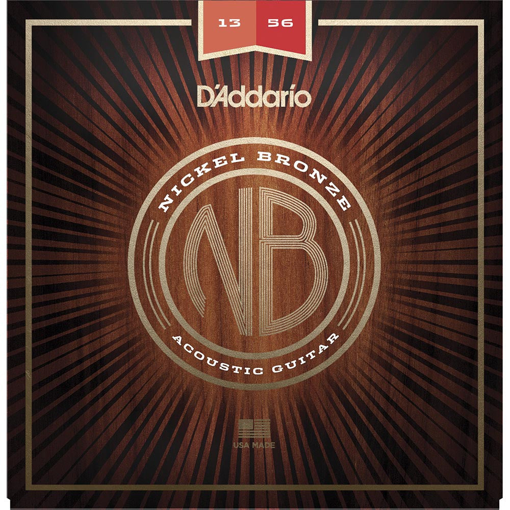 D'Addario 13-56 Nickel Bronze Acoustic Set - Medium