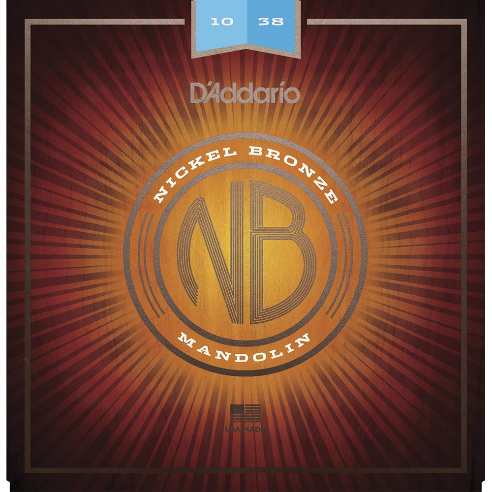 D'Addario - 10-38 Light Nickel Bronze Mandolin Strings