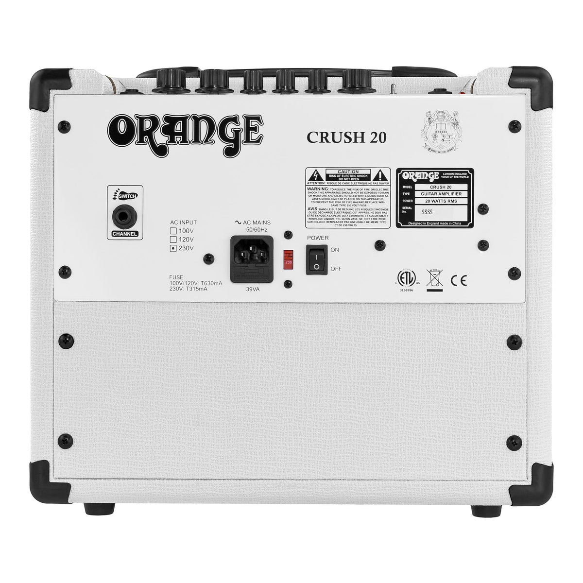 Orange Crush 20 50th Anniversary Combo Amp, White Tolex