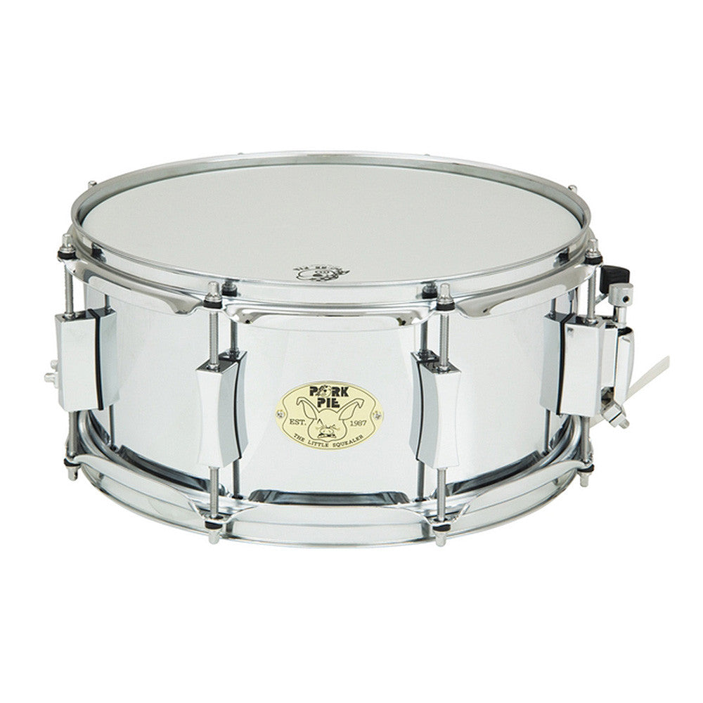 Pork Pie 6x14" Little Squealer Steel Shell In Chrome - Chrome Hardware