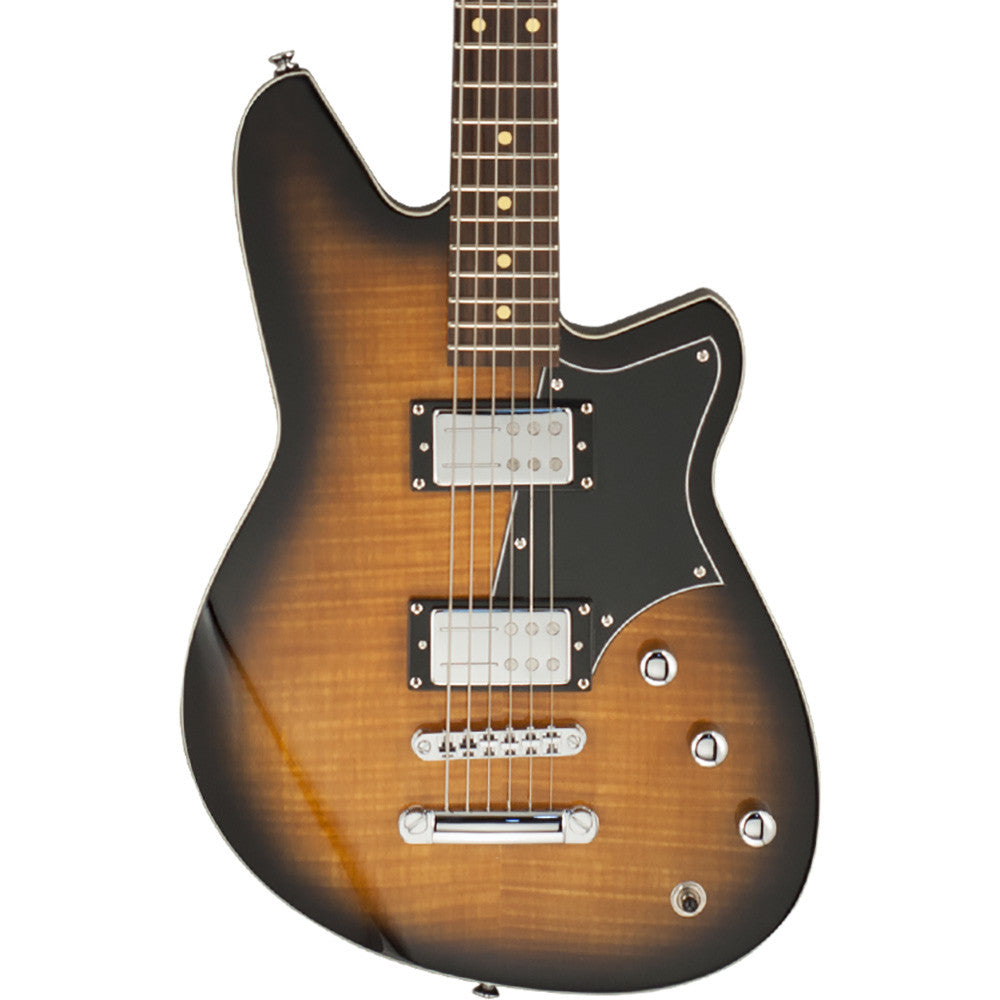 Reverend Descent RA Baritone Guitar - Flame Maple Coffee Burst