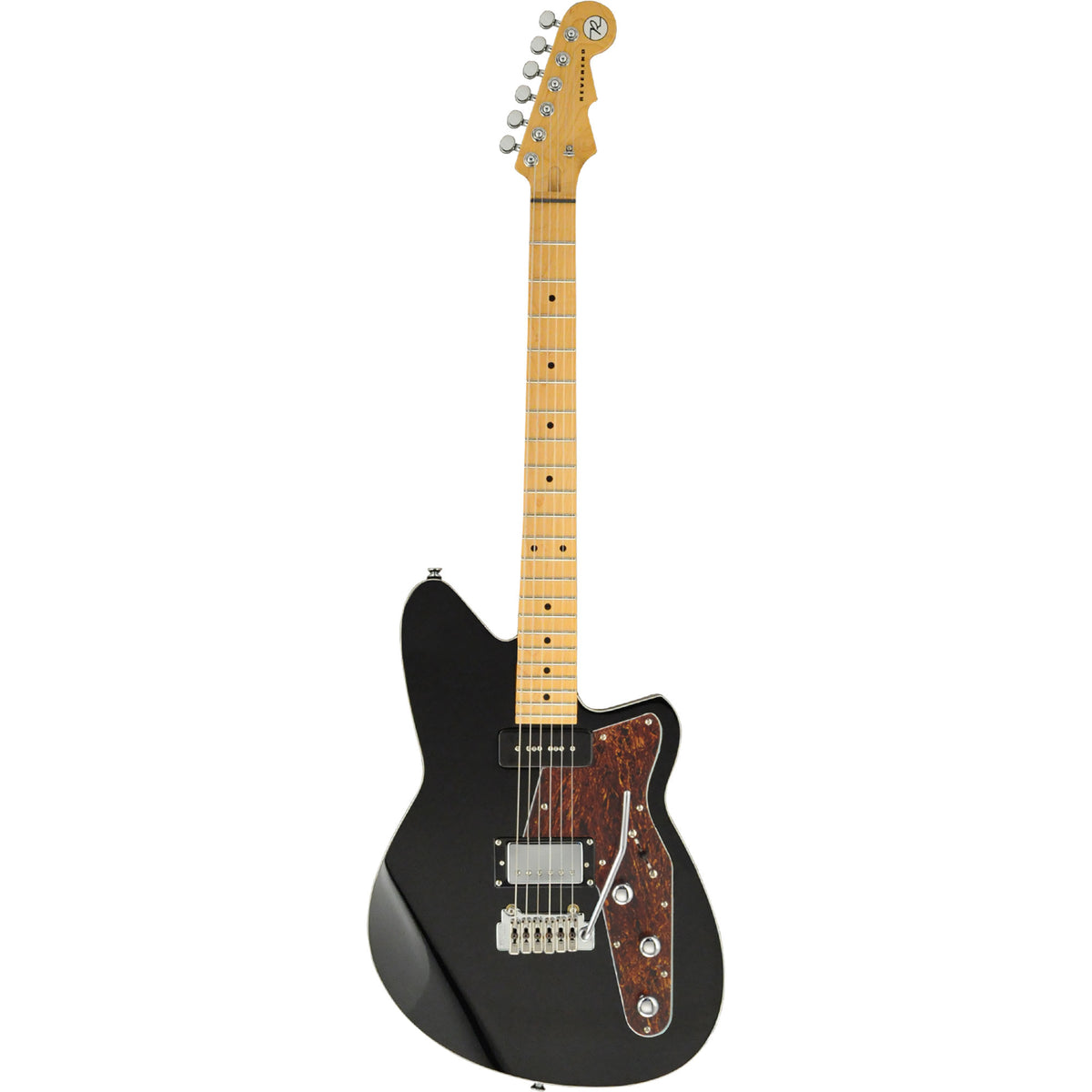 Reverend Double Agent Electric Guitar With Wilkinson Tremolo - Midnight Black
