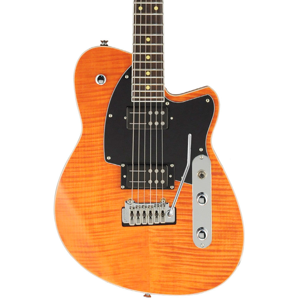 Reverend Reeves Gabrels Signature - Satin Orange Flame Map