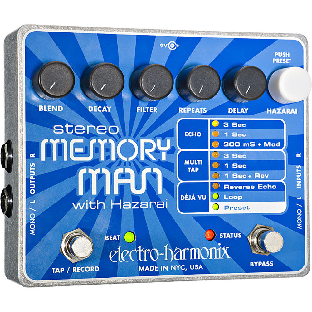 Electro Harmonix Stereo Memory Man With Hazarai