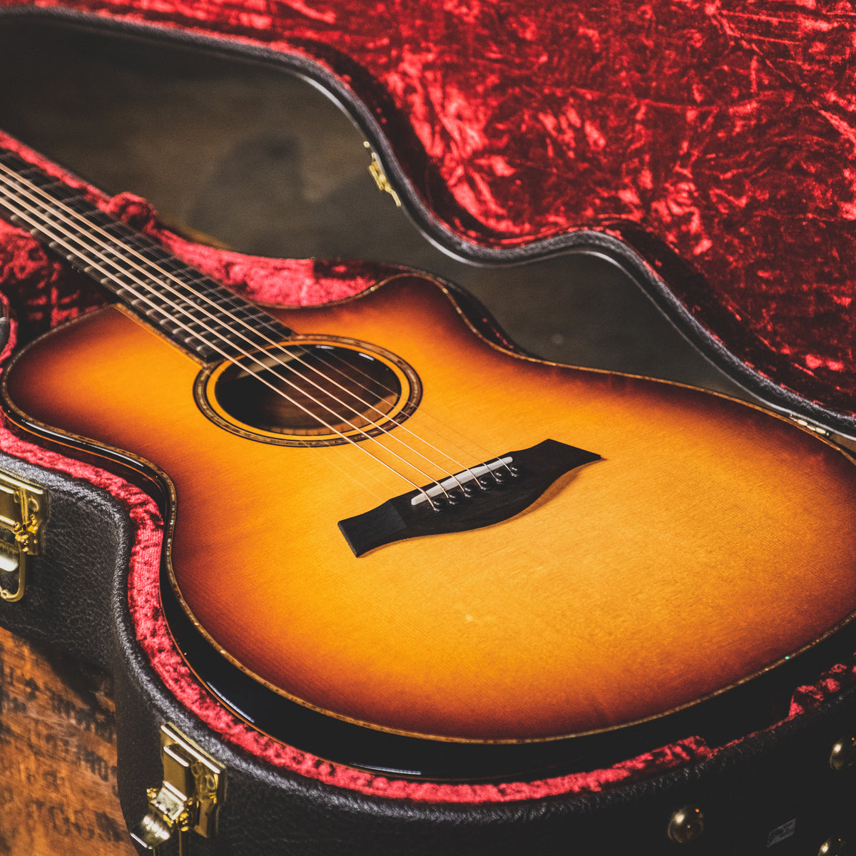 Taylor 2017 914ce LTD Shaded Edgeburst, Cocobolo Back And Sides With OHSC - Used