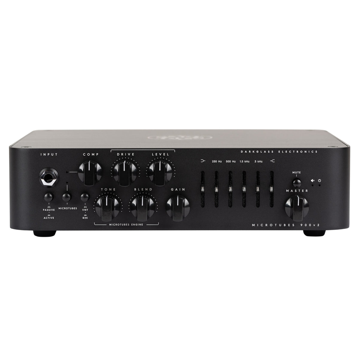 Darkglass Microtubes 900 V2 Bass Amplifier Head, 900 Watt, Black