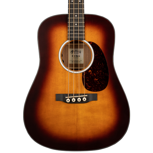 Martin DJR-10E  Dreadnought Junior Series Acoustic Bass Guitar, Burst Finish