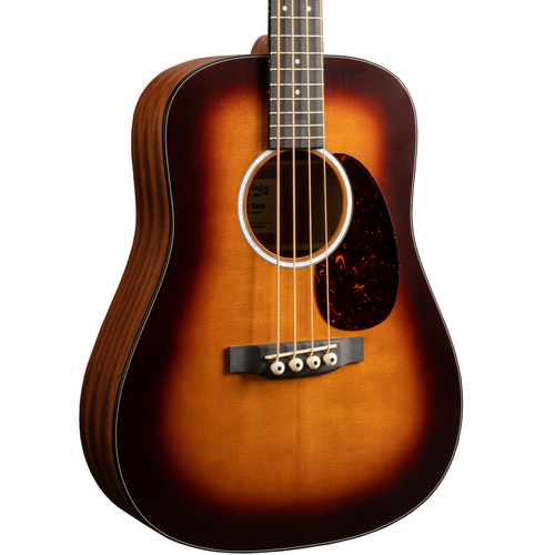 Martin DJR-10E  Dreadnought Junior Series Acoustic Bass Guitar, Burst Finish