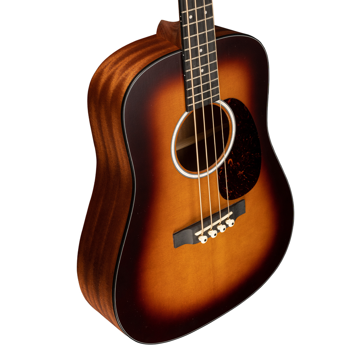 Martin DJR-10E Dreadnought Junior Series Acoustic Bass Guitar, Burst Finish