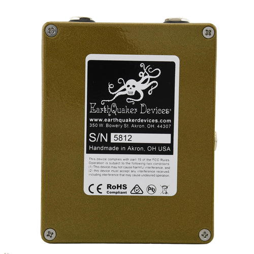 Earthquaker Astral Destiny Octal Octave Reverberation Machine, Russo Music Custom Gold/White