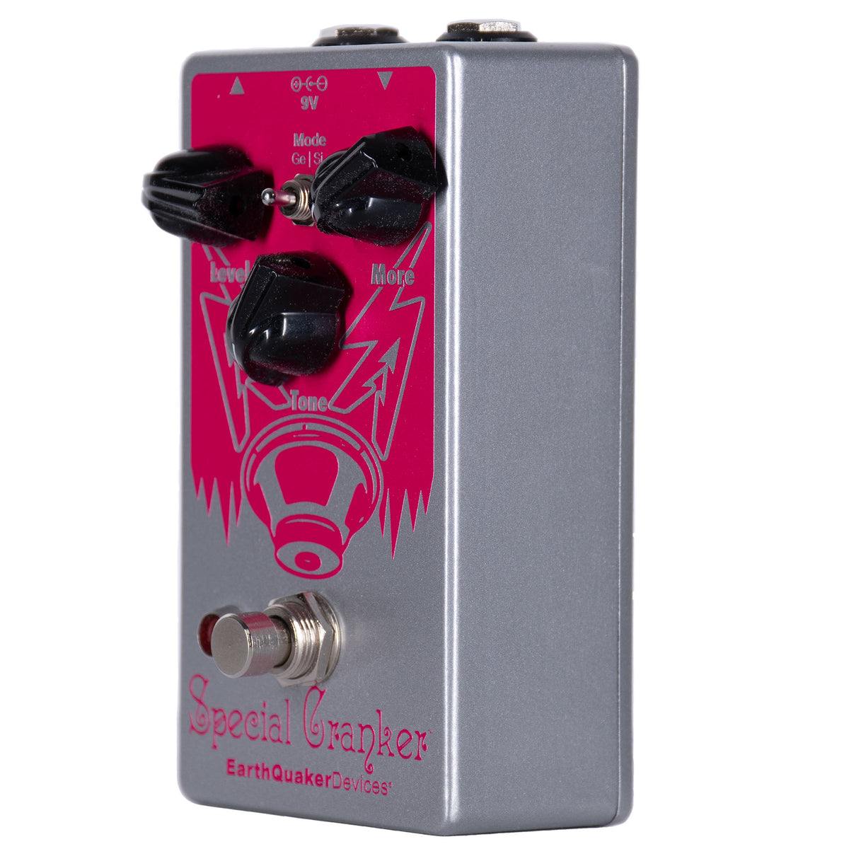 EarthQuaker Devices Special Cranker Overdrive Effect Pedal, Russo Music Exclusive Pink on Silver