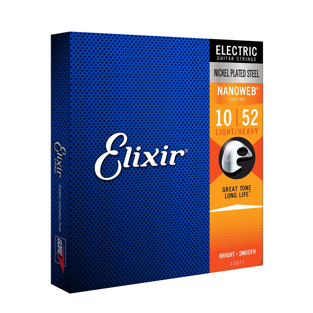 Elixir 10-52 Light-Heavy Nanoweb Elec Strings