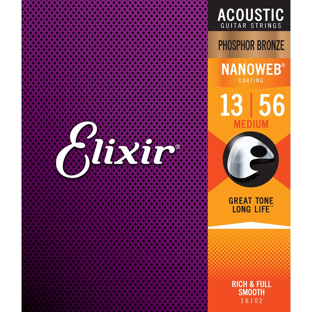 Elixir Med 13-56 Nanoweb Phosphor Bronze