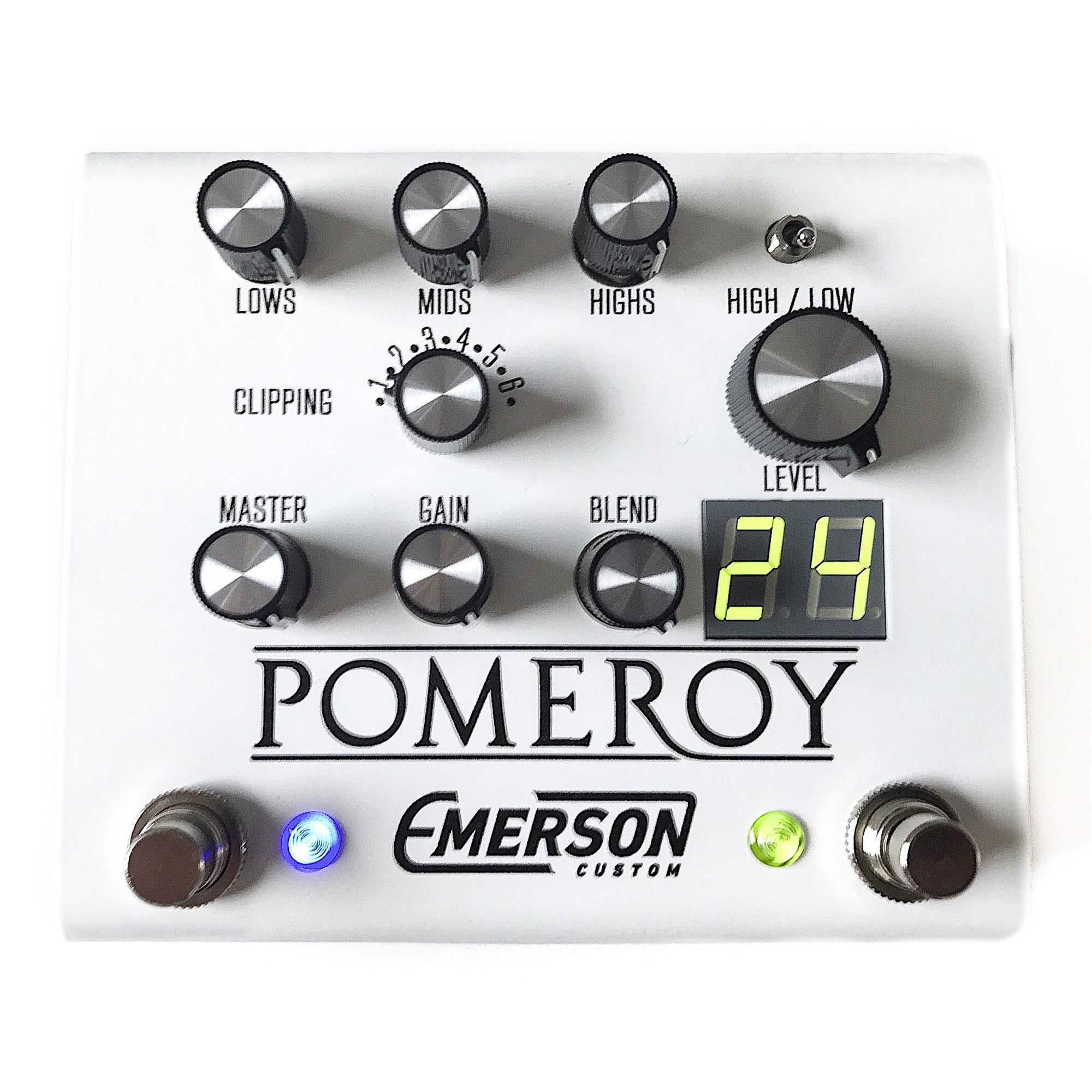 Emerson Custom Pomeroy Boost & Overdrive Pedal - White