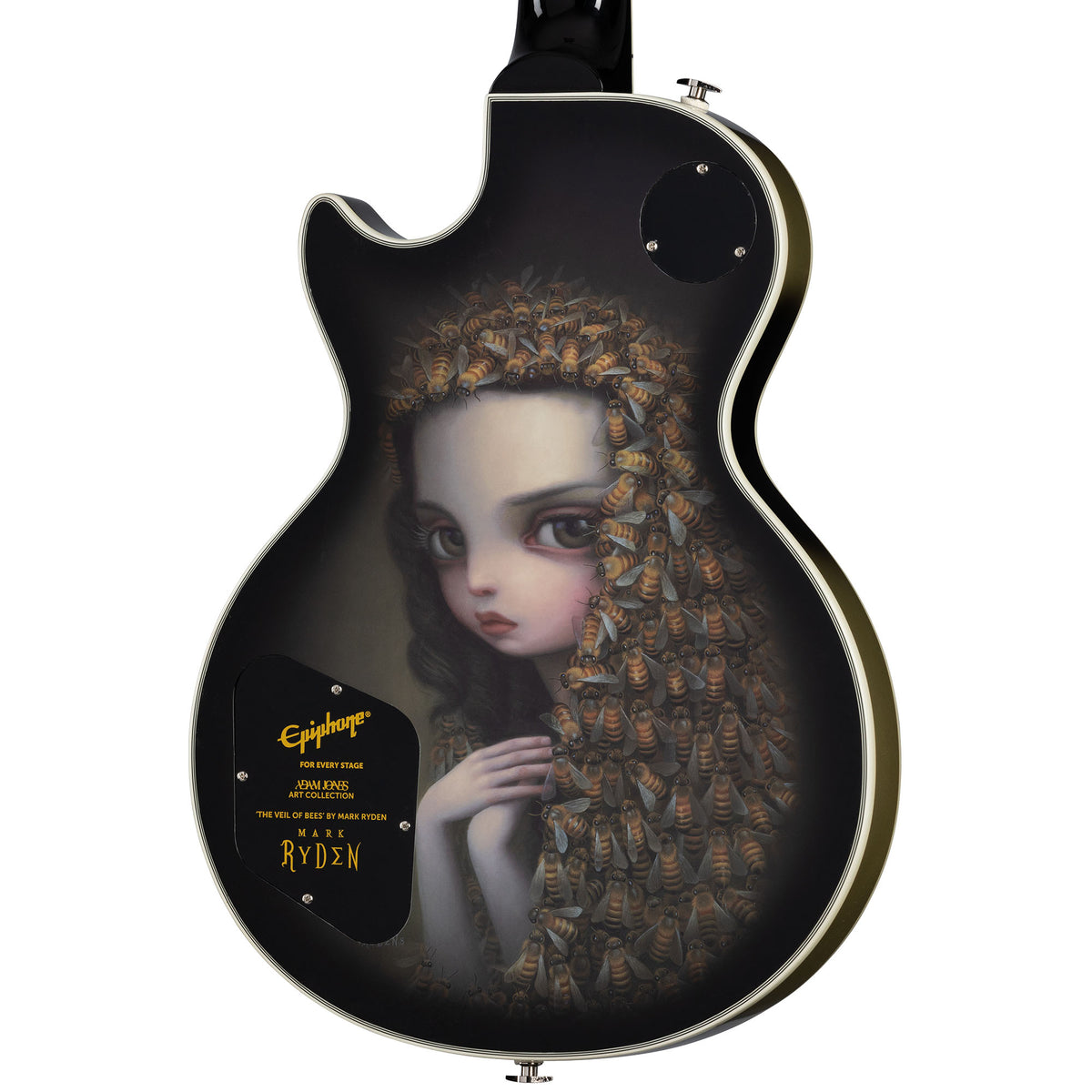 Epiphone Adam Jones Les Paul Custom Art Collection - Mark Ryden “Veil Of Bees”, Antique Silverburst
