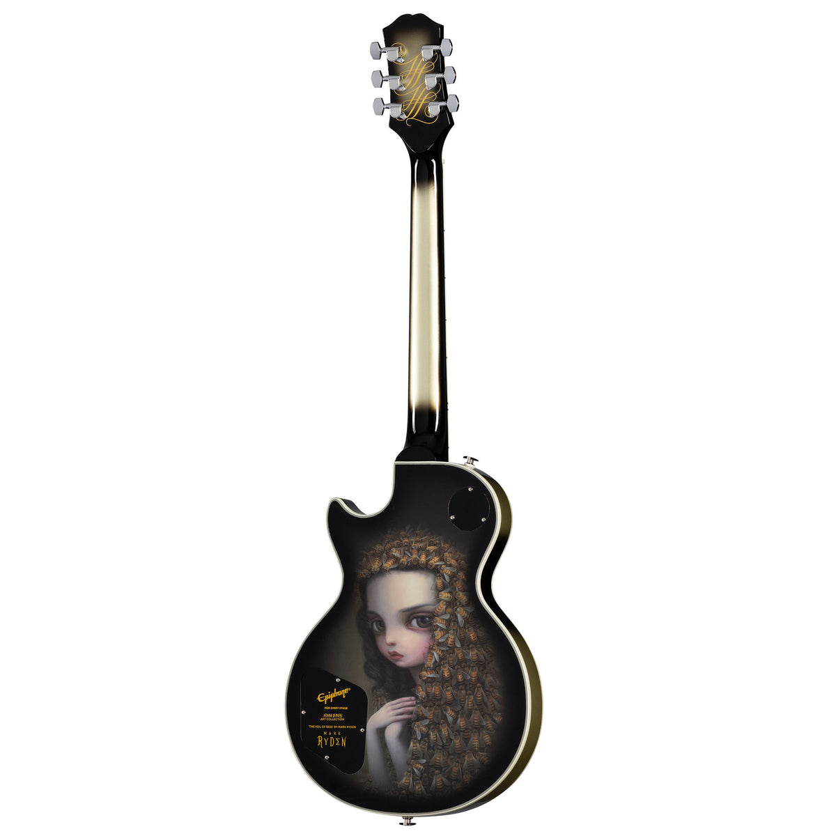 Epiphone Adam Jones Les Paul Custom Art Collection - Mark Ryden “Veil Of Bees”, Antique Silverburst