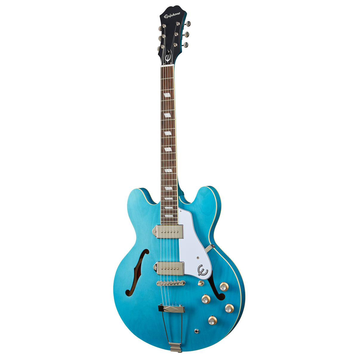 Epiphone Casino Worn Electric Guitar, Worn Blue Denim