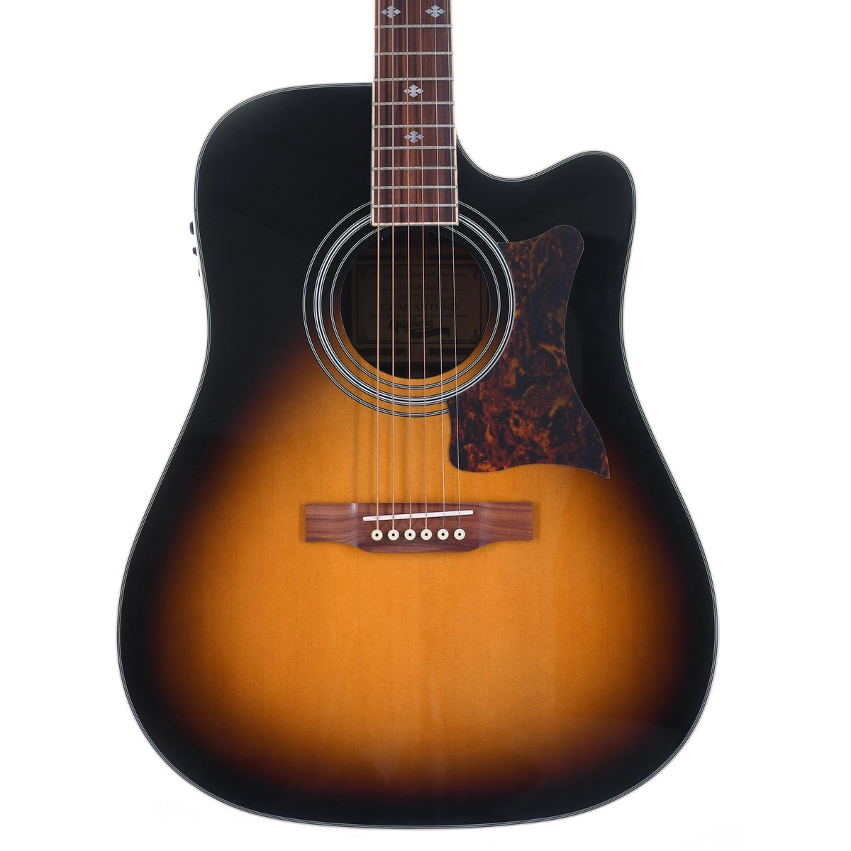 Epiphone Masterbilt DR-500MCE Acoustic/Electric Guitar, Vintage Sunburst