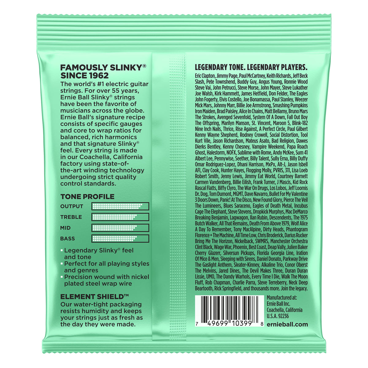Ernie Ball 8-42 Hyper Slinky Nickel Wound Electric Guitar Strings