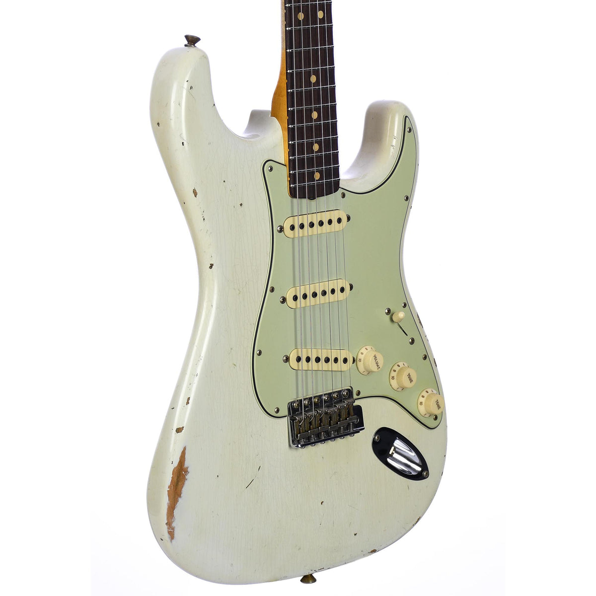 Fender Custom Shop '64 Stratocaster Relic Aged Olympic White