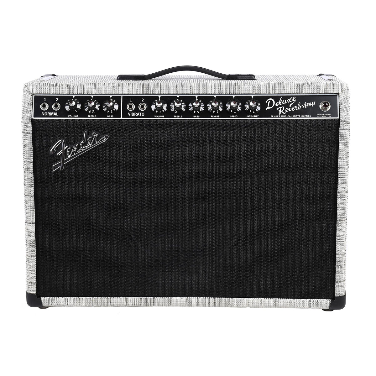 Fender '65 Deluxe Reverb Chilewich Chalk Celestion 12" Creamback 120V