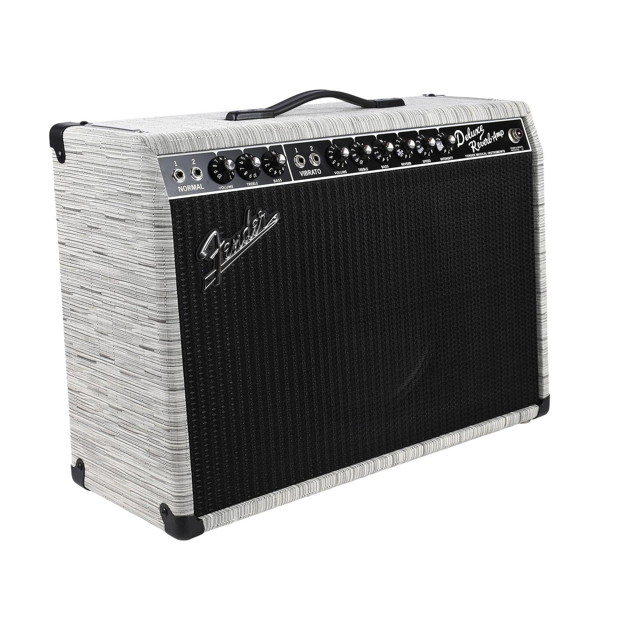Fender '65 Deluxe Reverb Chilewich Chalk Celestion 12" Creamback 120V