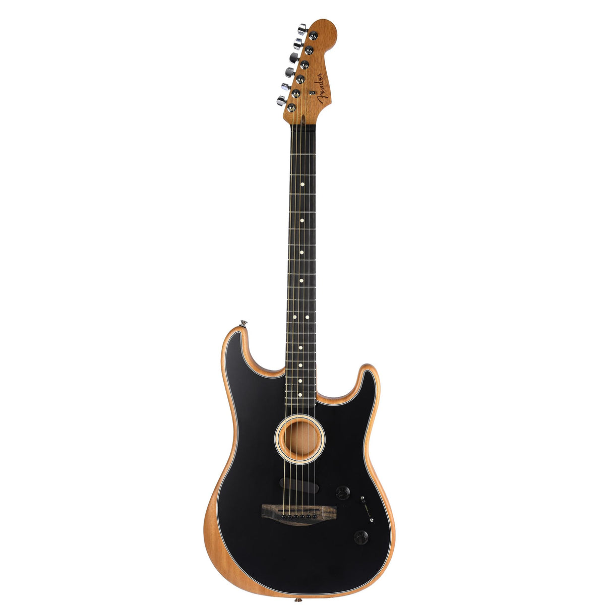Fender American Acoustasonic Stratocaster Ebony Fingerboard Black