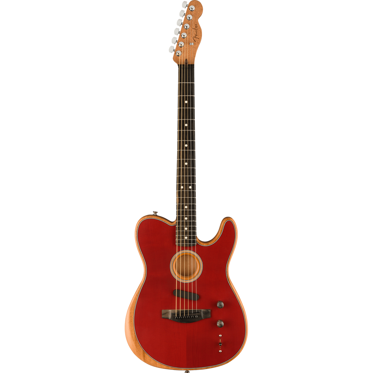 Fender American Acoustasonic Telecaster Ebony, Crimson Red