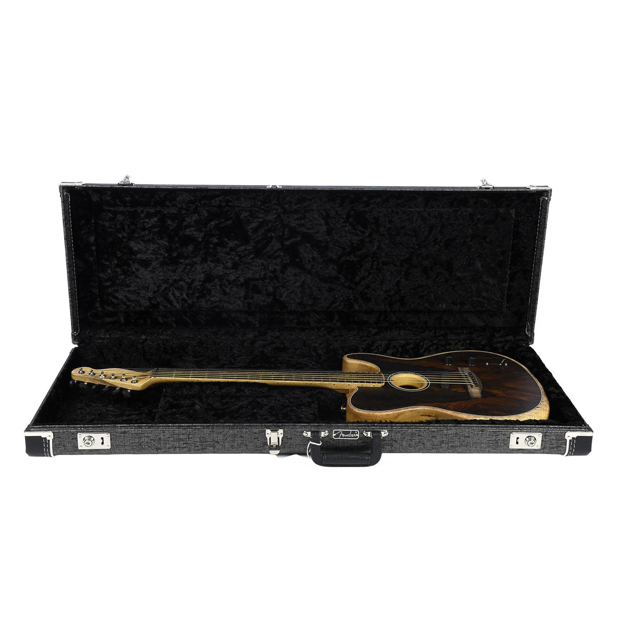 Fender American Acoustasonic Telecaster, Exotic Ziricote, Ebony, With Case