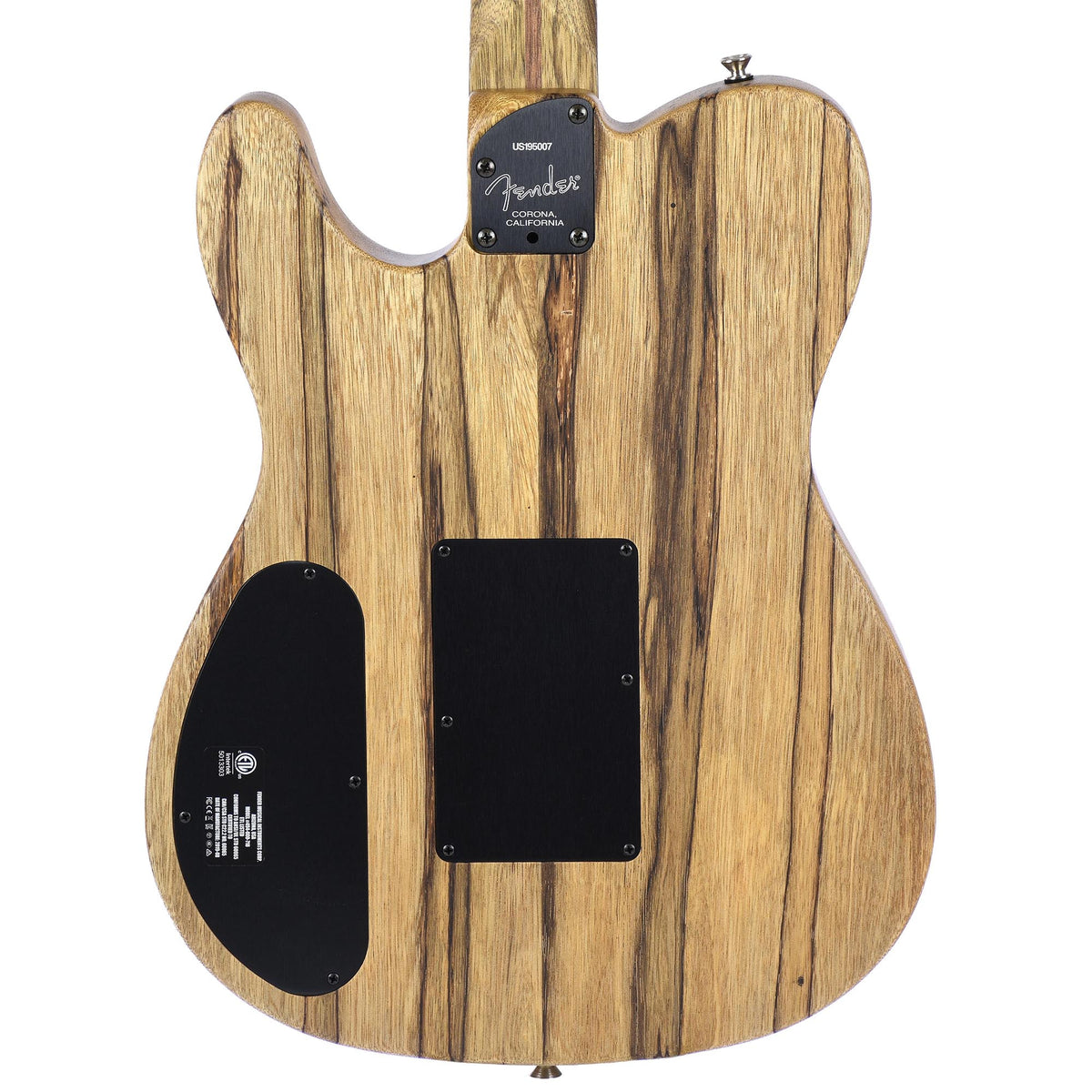 Fender American Acoustasonic Telecaster, Exotic Ziricote, Ebony, With Case