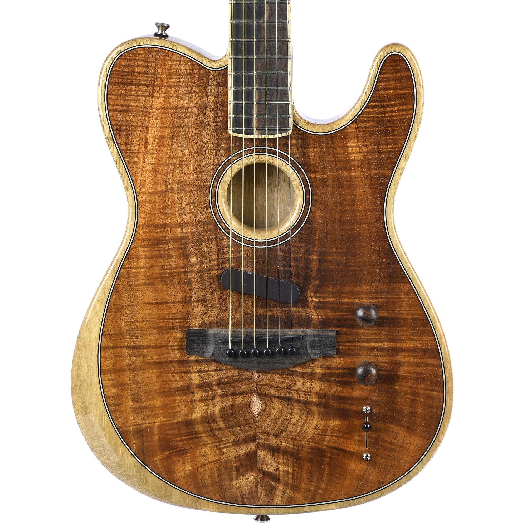Fender American Acoustasonic Telecaster Koa Ebony Fingerboard With Cas