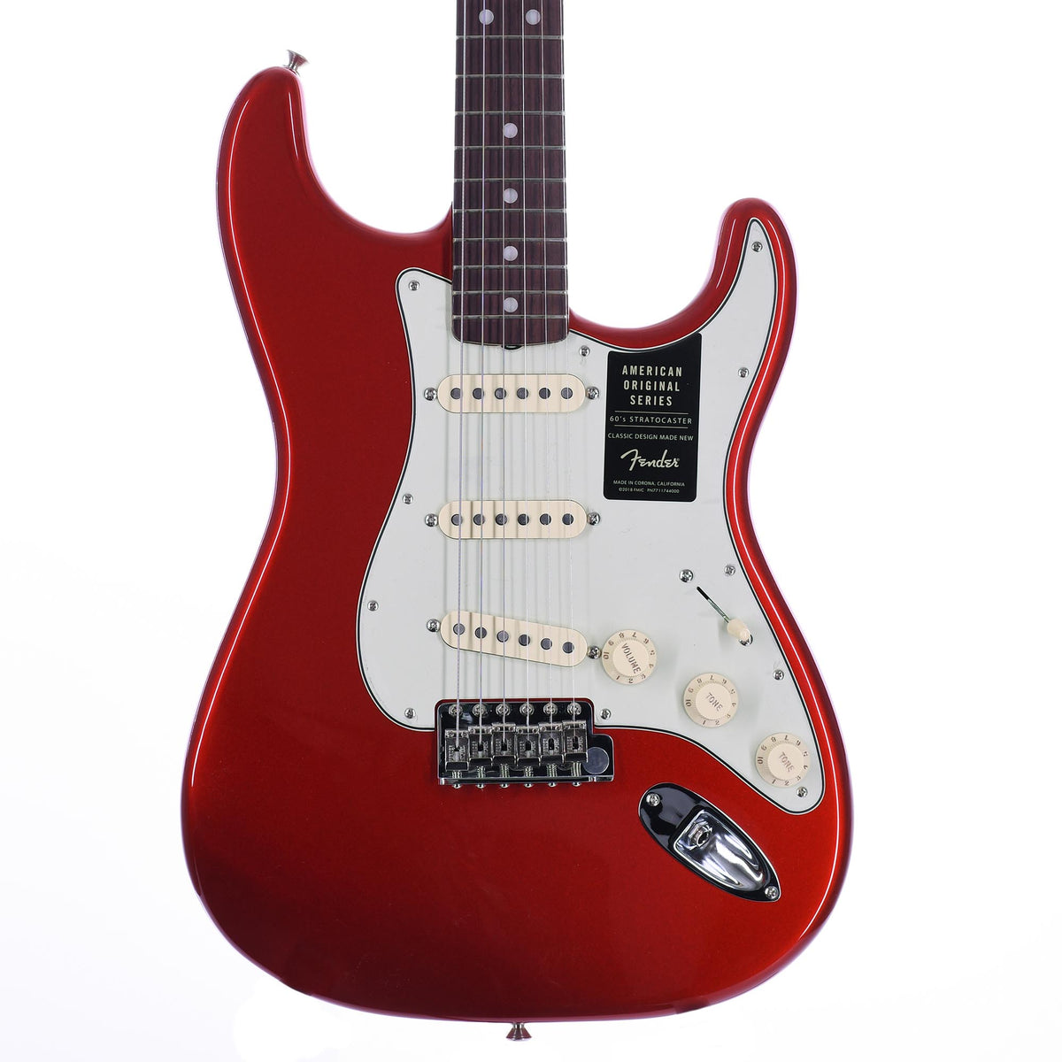 Fender American Original '60s Stratocaster Rosewood Fingerboard Candy Apple Red