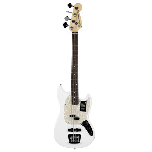 Fender American Performer Mustang Bass Rosewood, Arctic White