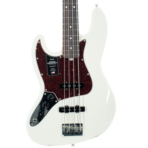 Fender American Professional II Jazz Bass Lefty Rosewood, Olympic White