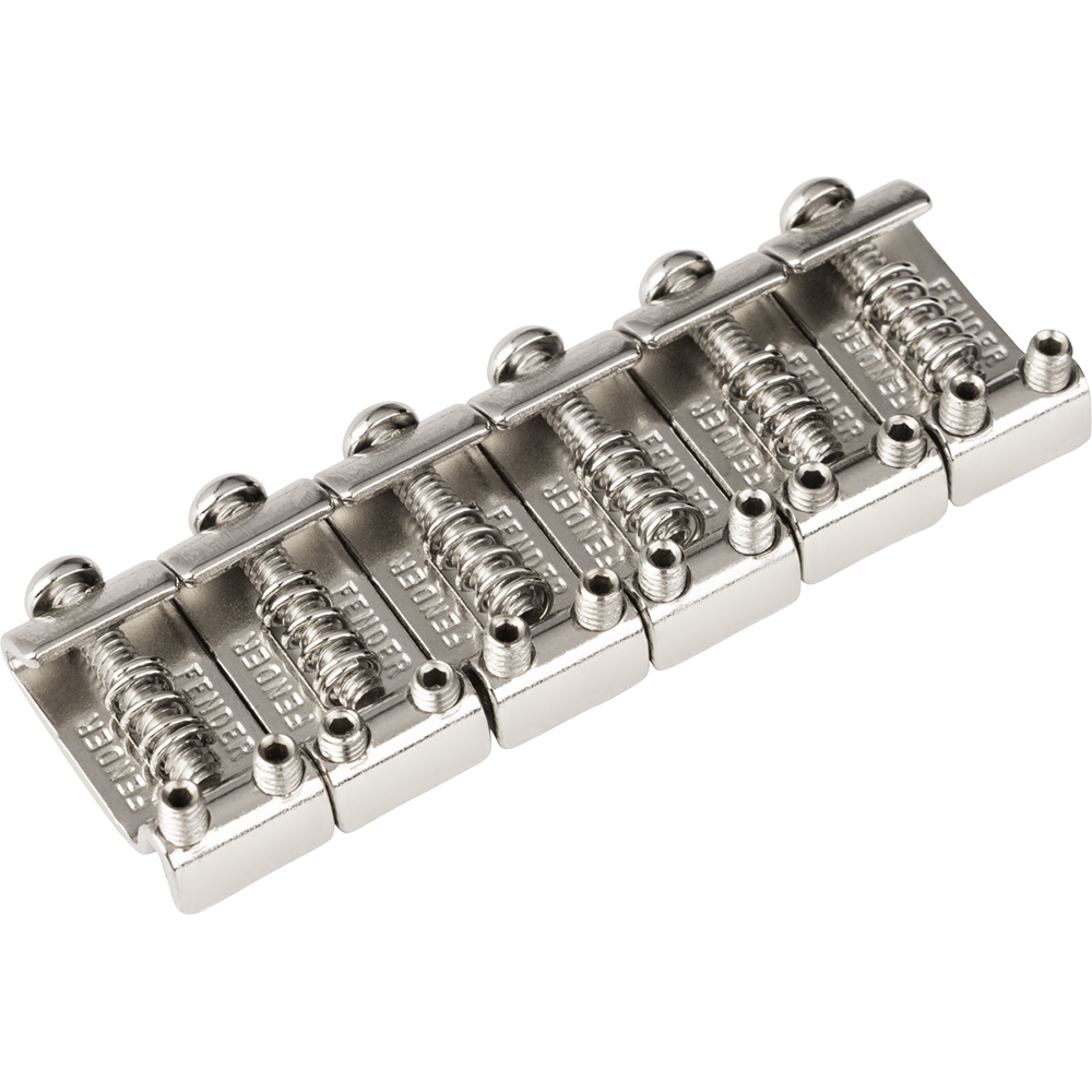 Fender American Standard Stratocaster Bridge Saddles, Nickel, Set Of 6