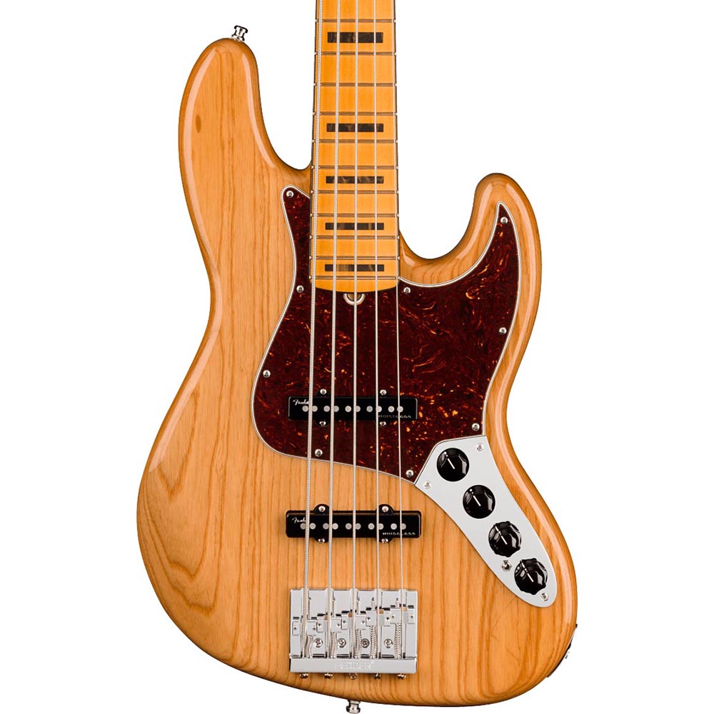Fender American Ultra Jazz Bass V Maple Fingerboard Aged Natural