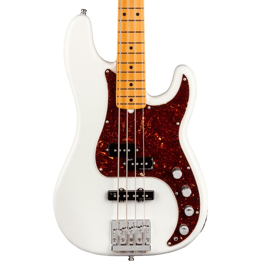 Fender American Ultra Precision Bass Maple Fingerboard Arctic Pearl