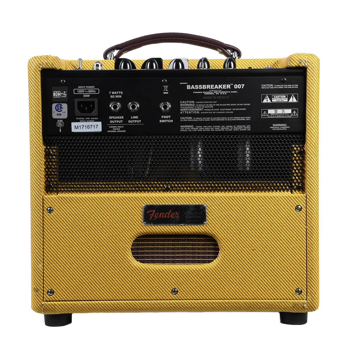 Fender Bassbreaker 007 Ltd G10 120V FSR 2019