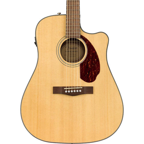 Fender CD-140SCE Dreadnought Walnut Fingerboard, Natural With Case