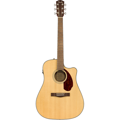 Fender CD-140SCE Dreadnought Walnut Fingerboard, Natural With Case