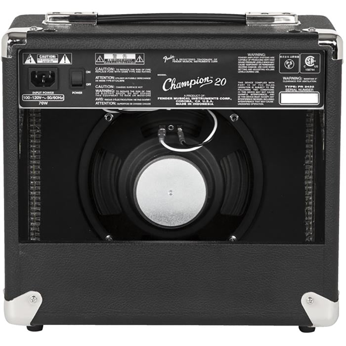 Fender Champion 20 1 x 8" Guitar Combo Amplifier, 120V
