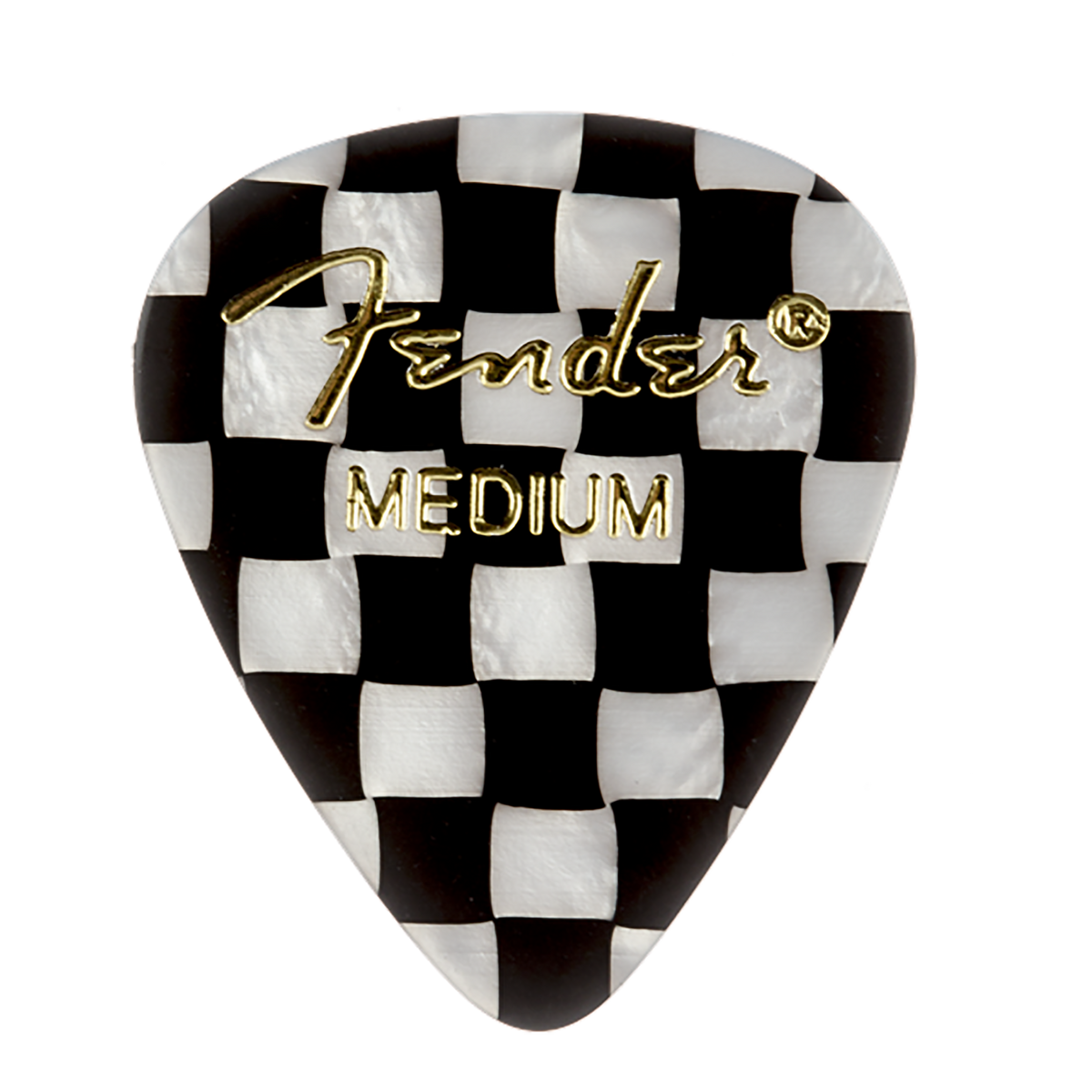 Fender Checker Celluloid Picks 12 Pack Medium